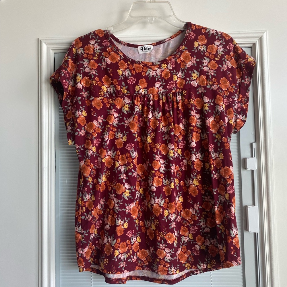 Pulse Boutique Fall Floral Top